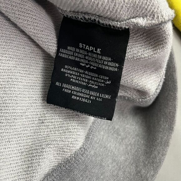 Rare Staple Pigeon Mens Sweater Size Medium Hoodie Pullover Gray Mulitcolor Riot - Picture 5 of 8